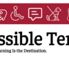 Accessibility Icons with Accessible Temple. Access is the Key. Learning is the Destination.